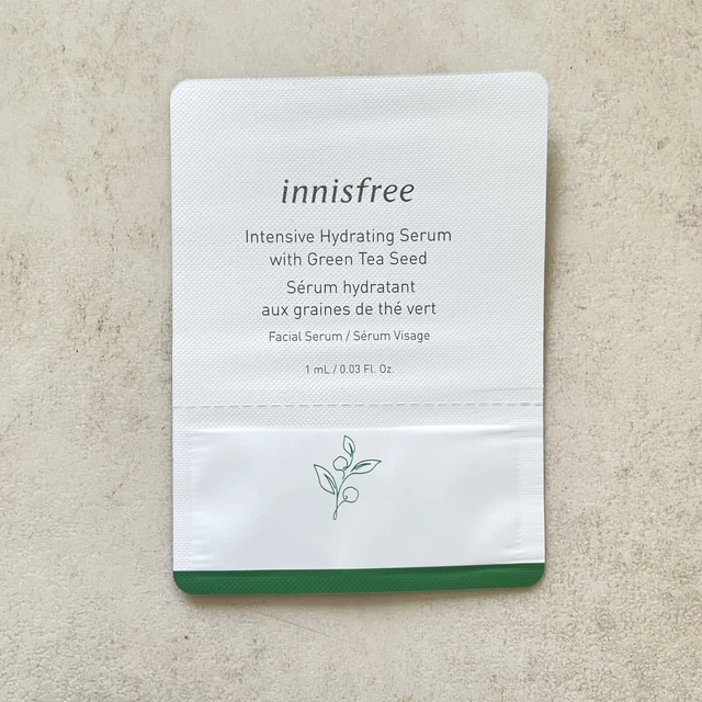 Innisfree Intensive Hydrating Serum w/ Green Tea Seed Sample .03oz / 1ml New