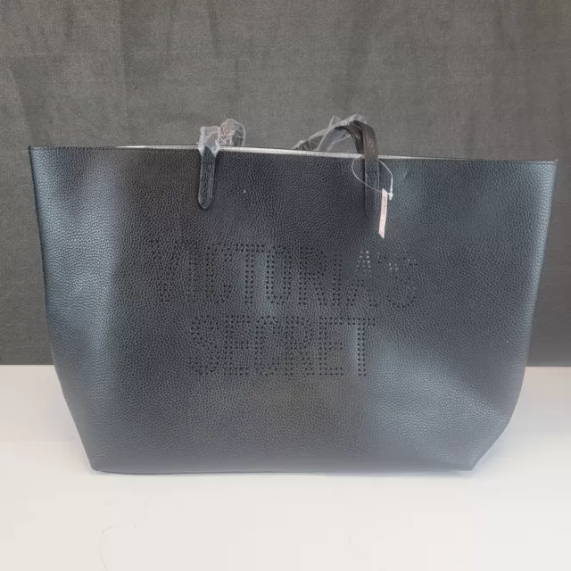 NWT - Victoria Secret Black Fringe Tote Bag Purse - clothing