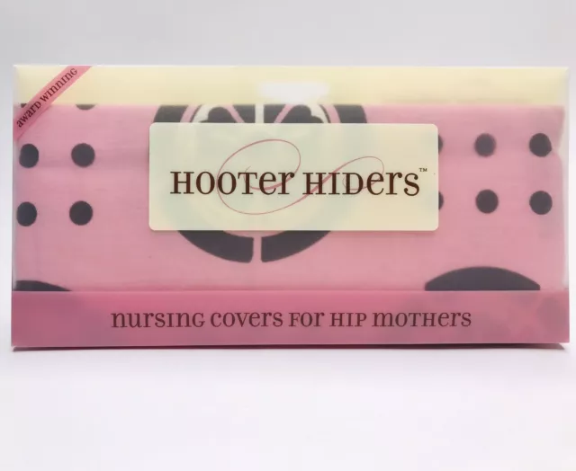 New BEBE AU LAIT Nursing Cover HOOTER HIDERS Discreet Breastfeeding Blanket Pink