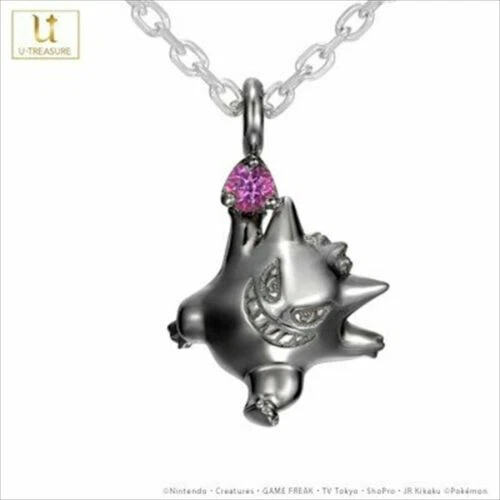 POKEMON GENGAR NOIR Version Collier Argent U-treasure Japon