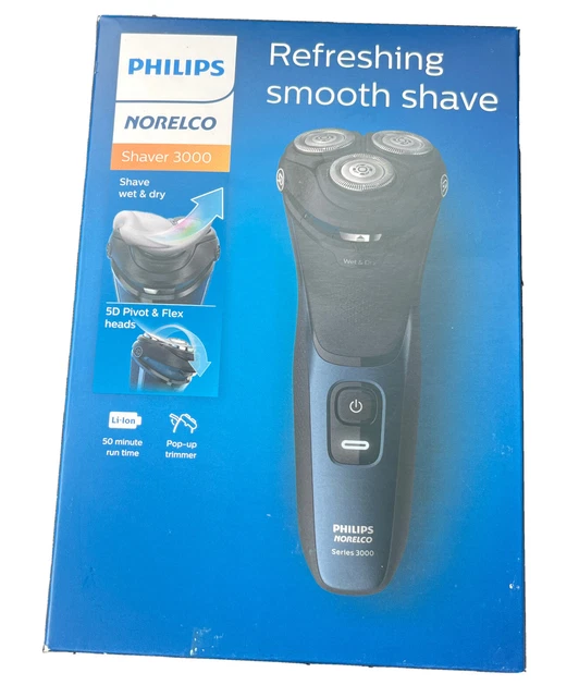 PHILIPS NORELCO Series 3000 Rechargeable Wet/Dry Electric Shaver