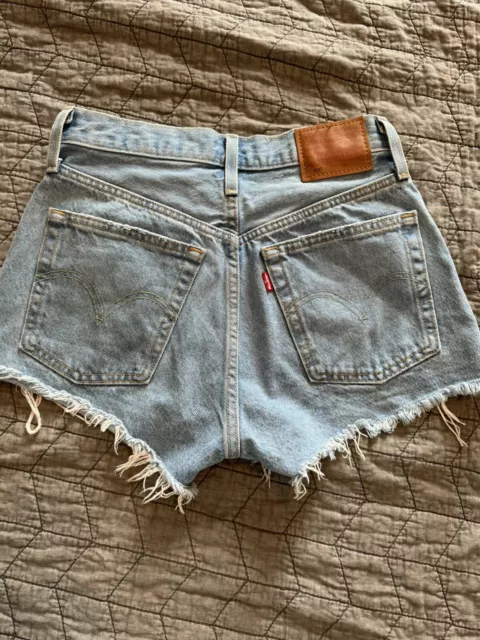 Levis 501 High Rise Daisy Duke Shorts Size 25 0