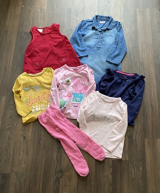 Pacchetto di abiti per ragazze età 3/4 anni inc Laura Ashley, Next & altri