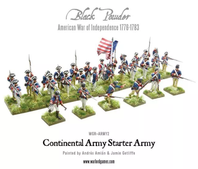 Black Powder - American War of Independence Continental Army starter set - New 2