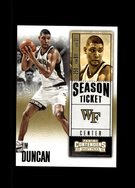 2016 Panini Contenders Draft Picks #90 Tim Duncan