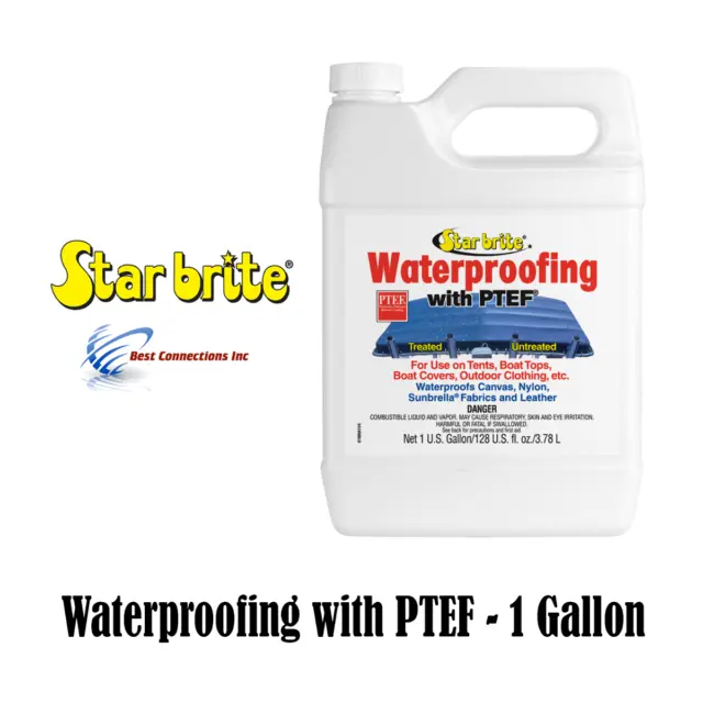 Star Brite 81900 Fabric Waterproofing w/ PTEF 1 Gallon Tent Boat Top Cover