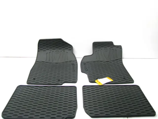 NEW 0000-8B-H50 4 Piece ALL WEATHER RUBBER Floor Mats OEM For 09-13 Mazda 6