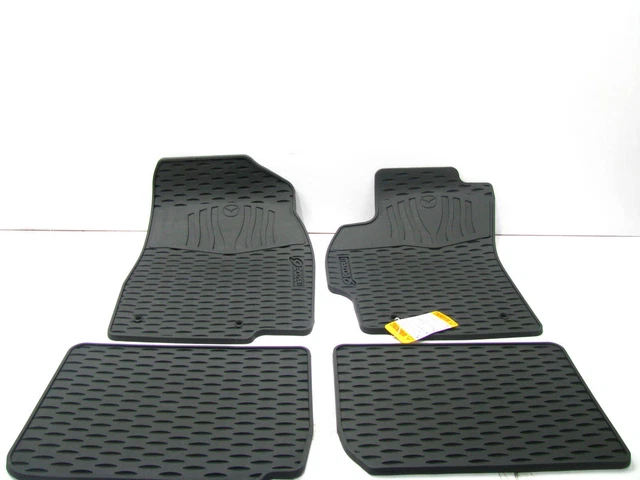 NEW 0000-8B-H50 4 Piece ALL WEATHER RUBBER Floor Mats OEM For 09-13 Mazda 6