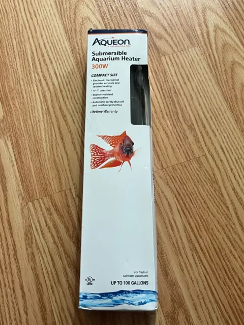 Aqueon Submersible Aquarium Heater 300W up to 100 Gallons