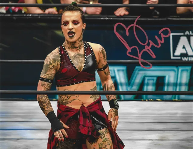 Ruby Soho In Ring Autographed 8x10 Photo AEW Highspots Wrestling COA