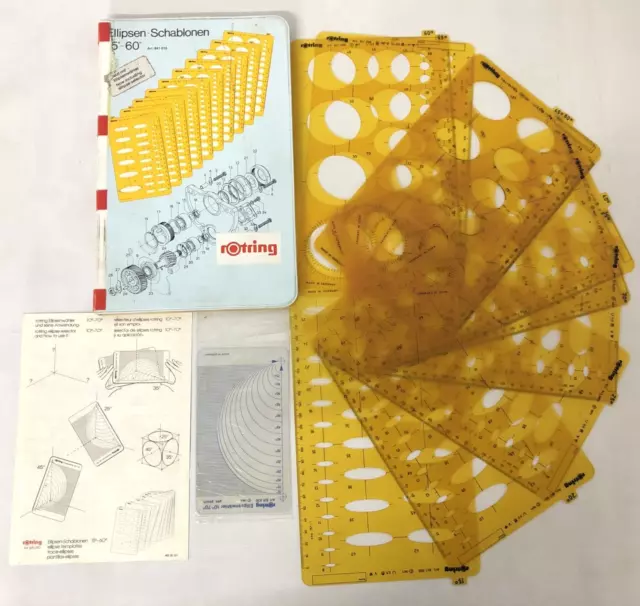 DE COLECCIÓN - ROTRING 841 010 Ellipse Set 1977
