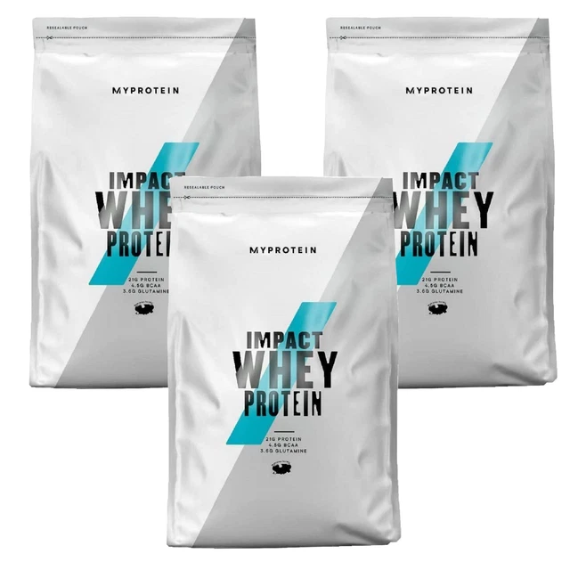 39,95€/kg - Myprotein Impact Whey Protein Molke Eiweiss (3 x 1000g Beutel)