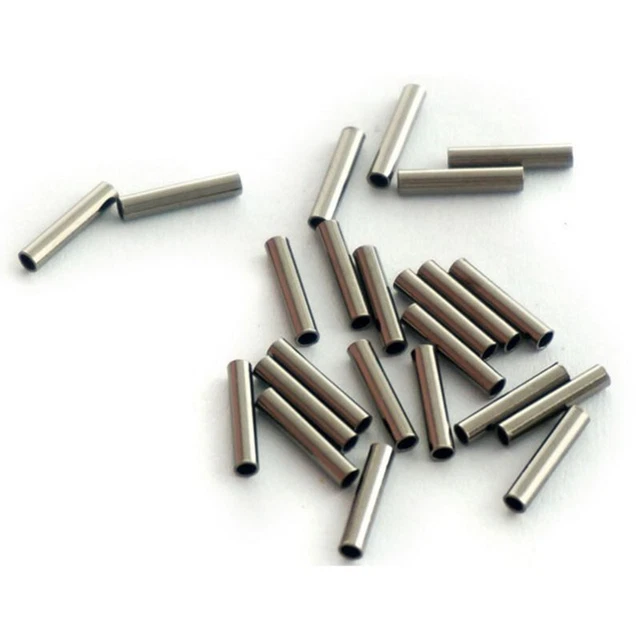 Tubo Pesca Crimping Linee Alluminio 100 Pezzi Set Metallo Alta Qualità