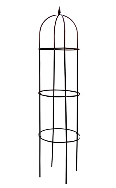 Metall Rankhilfe 200 cm grün - Rank Obelisk Rosenturm Rankgitter Blumengitter