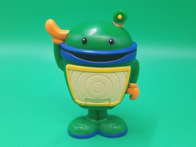 Team Umizoomi BOT Toy Figure Green Robot Sit And Stand Nickelodeon Nick Jr. RARE