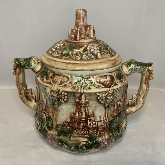 Vintage Handmade 1960’s Gerz German Castles 4L Gluhwein Pot Punch Bowl/Tureen