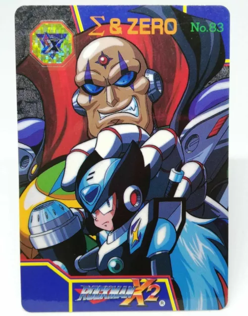 No.83 Sigma & Zero MEGA (ROCK) Man X2 Card 1992～1997 BANDAI CAPCOM JAPAN GAME