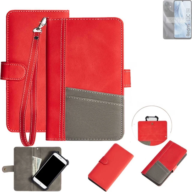 Coque Pour Xiaomi Redmi 13C 4G/5G/Poco C65 , Étui Flip En Cuir PU