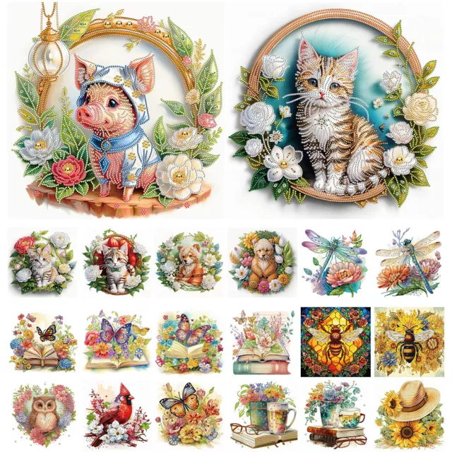 DIY Special Shaped Drill Art Flower Animal Embroidery Diamond Painting Kit Decor