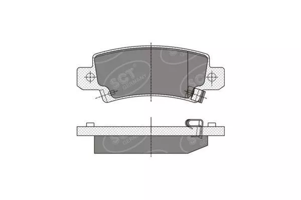 SCT Germany Rear Brake Pads Set Fits Toyota Corolla IX / Toyota Corolla VIII