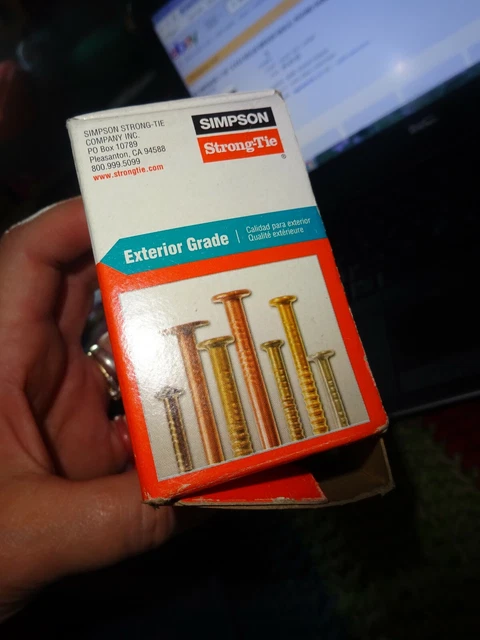 StrongTie Escutcheon 14ga X1.5" Brass Pin Nails Lot 75 pcs Brass Nails Lot Nails