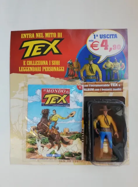 Tex Statuetta Hachette N. 1 (2005) In Confezione Originale+Omaggio "Tex A Carpi"