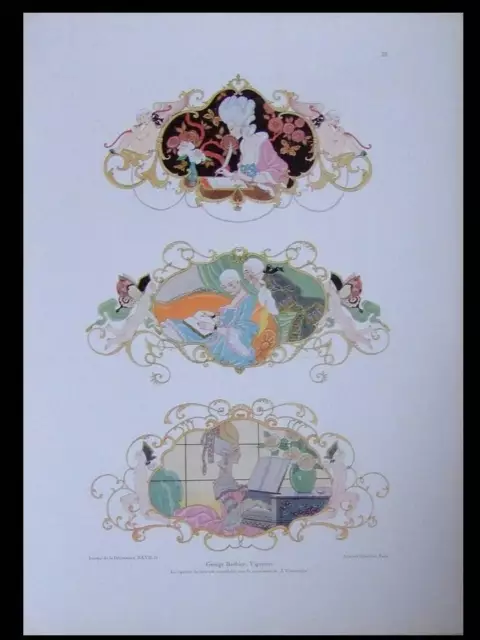 George Barber, Vignettes -1925 - Art Deco Board