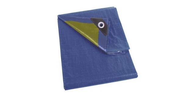Perel Bâche - Bleu/Kaki - Résistant - 2 x 2 m