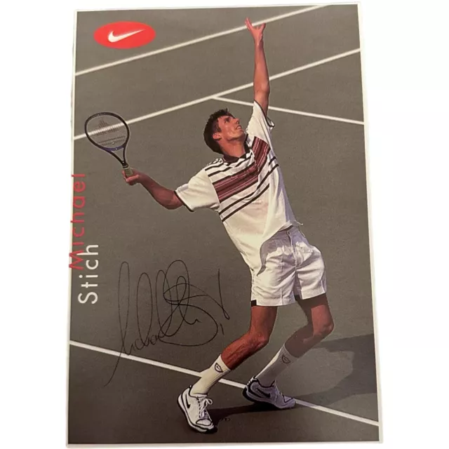 Michael Stich Autogrammkarte Original Signiert Tennis Wimbledon Sieger