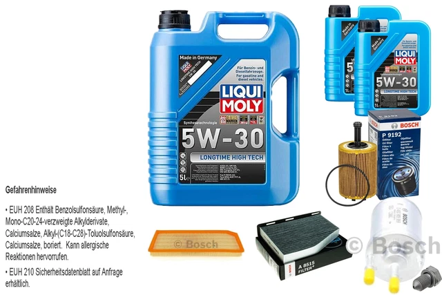 Liqui Moly 5W-30 Inspection Kit – 7L Oil + Filters For Audi A6 Avant 4G5 C7 3.0 TDI