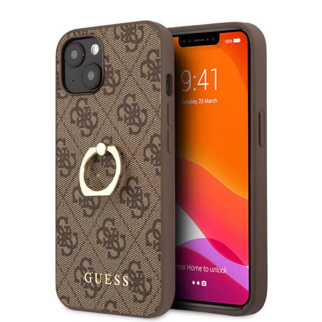 GUESS IPHONE 15 Pro Back Cover - 4G - with Ring Holder - Brown $56.09 -  PicClick AU