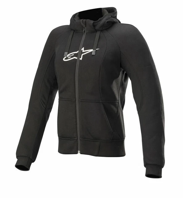 Felpa con cappuccio sportiva Alpinestars Stella cromata donna - nera donna felpa con cappuccio moto S