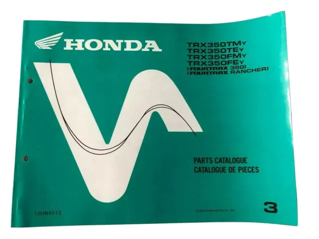 Honda Parts Catalogue - Ersatzteilkatalog TRX350TM - 2000 -