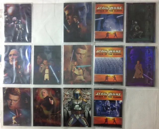 STAR WARS Attack of the Clones Topps US - 2002 - VARIOUS CHASE CARDS