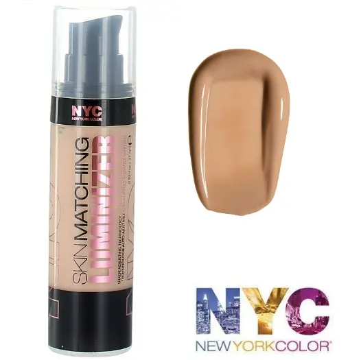 NYC Skin Matching Luminizer Foundation 420 Tawny Medium 27.3ml Shade Adjusting