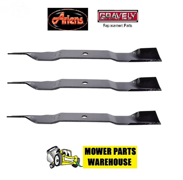 thumbnail image 2 of 3 Pack Genuine Ariens Gravely Mower Blades - 03746500 03971900 For Zoom 50 ZT50 50" Deck 2 of 4