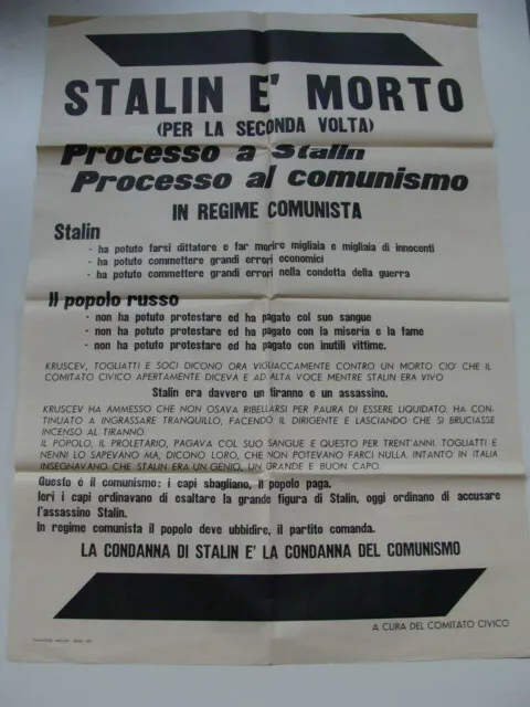 Manifesto Politico Anticomunista Stalin