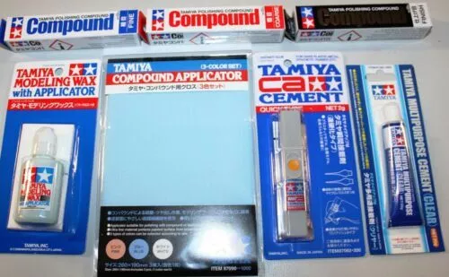 Tamiya Compound Polissage, Abrasif, Gluten + Divers Produits (GP1L = 400€)