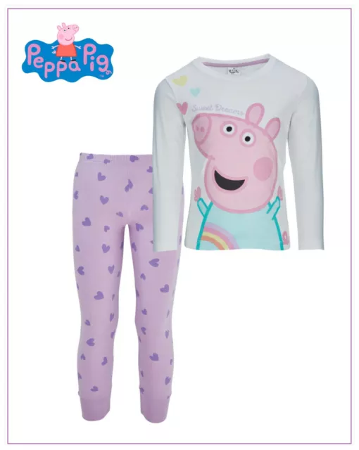 Pigiami ragazze Peppa Pig Sweet Dreams | set pigiami | pigiami ufficiali Peppa Pig NUOVO