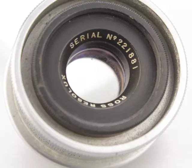 Lente de ampliación Ross 5 cm f/3,5 RESOLUX para 35 mm - buen usuario, necesita limpieza