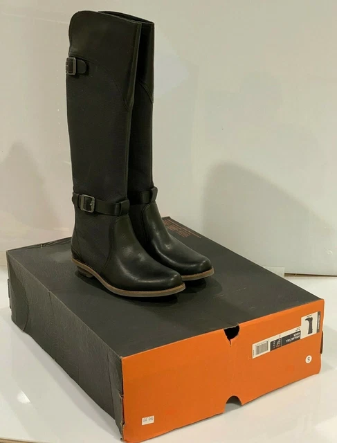 MERRELL 7.5 EMMA Tall LTR Snow Boot Black waterproof leather rain warm 89.00 PicClick