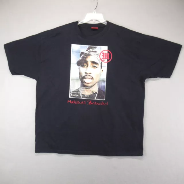 Makaveli Brand Shirt Mens XXXL Blue Graphic Rap Tee Tupac Shakur baggy Hip Hop