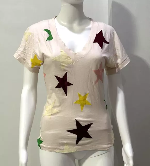 STELLA McCARTNEY STAR PRINT TOP MULTICOLOR SIZE 36