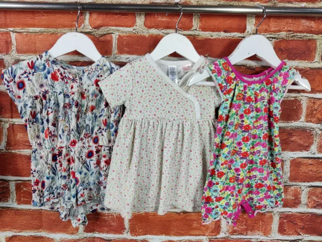 Baby Girls Bundle Age 3-6 Months Next Gap Floral Summer Dress Romper Set 68Cm