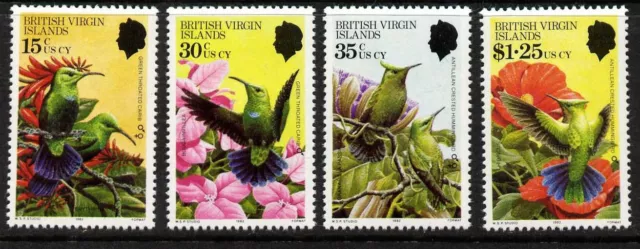 Virgin Islands 422-5 MNH Humming Birds, Flowers
