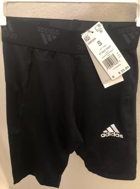 Adidas Mens Techfit Short Tights Under Compression Sz Small Black GM5035