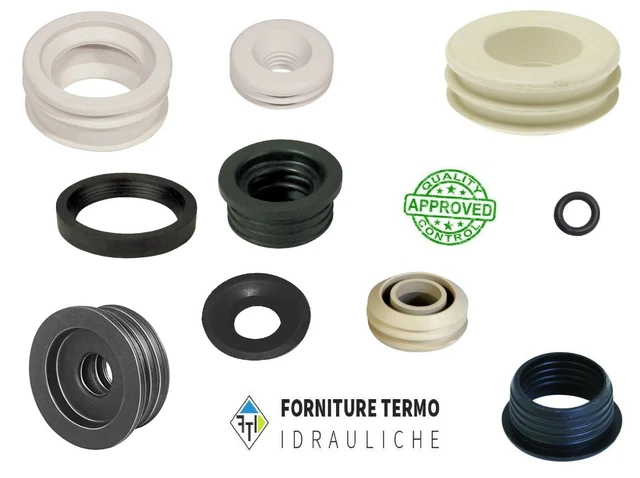 2 Fascette Guarnizione Gomma 40 Mm - Per Tubo Scarico | Curva Tecnica 40x26/32 | Nere E Resistenti - Foto 6