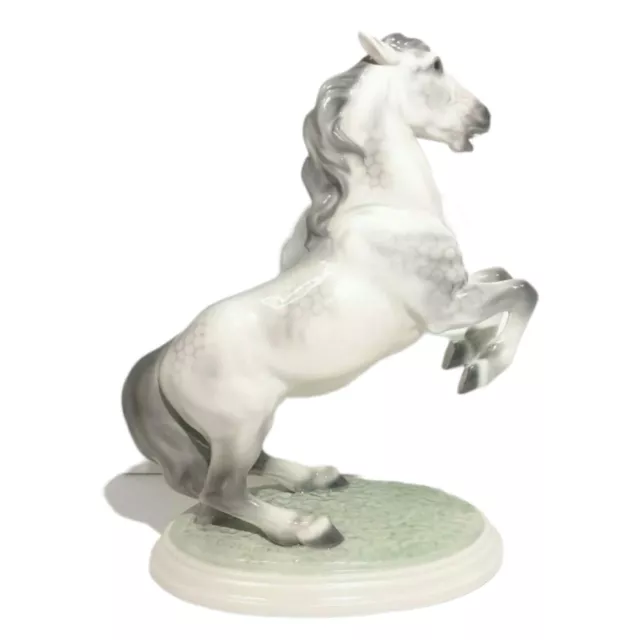 Vtg. Wien Keramos Porcelain Rearing Stallion Horse Figurine R. Chocholka  As Is
