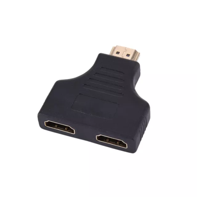 HDMI Male to Dual Female 1 In 2 Out Splitter Adapter Audio Video 1080P 4K@30H...
