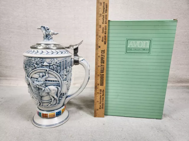 Avon Collectibles 1992 Winners Circle Horse Racing Beer Stein #156210